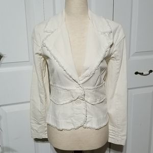 Cream Corduroy Blazer